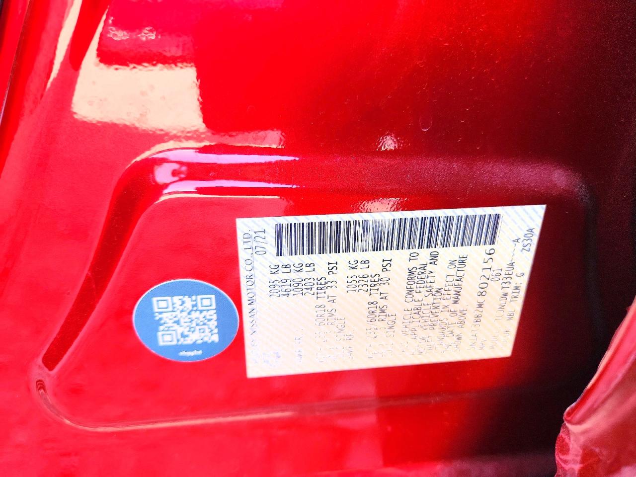 2021 Nissan Rogue VIN 5N1AT3BB2MC802156 photo 12