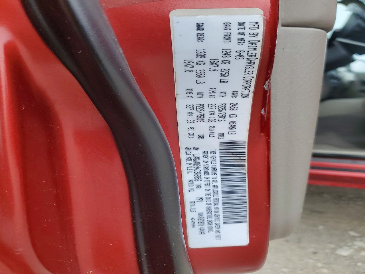 2004 Jeep Cherokee VIN 1J4GW48S04C208856 photo 12