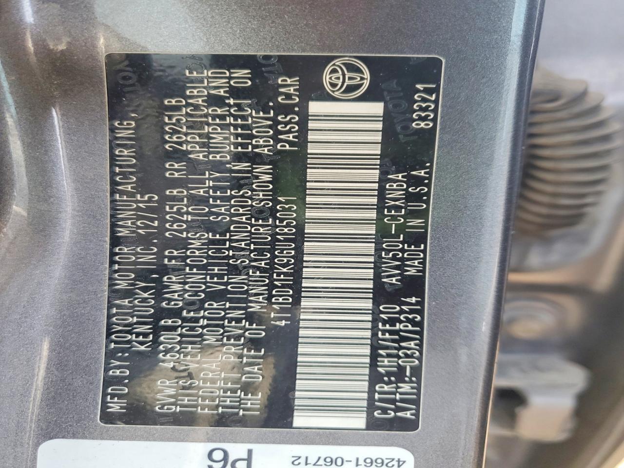 2016 Toyota Camry sola VIN 4T1BD1FK9GU185031 photo 12