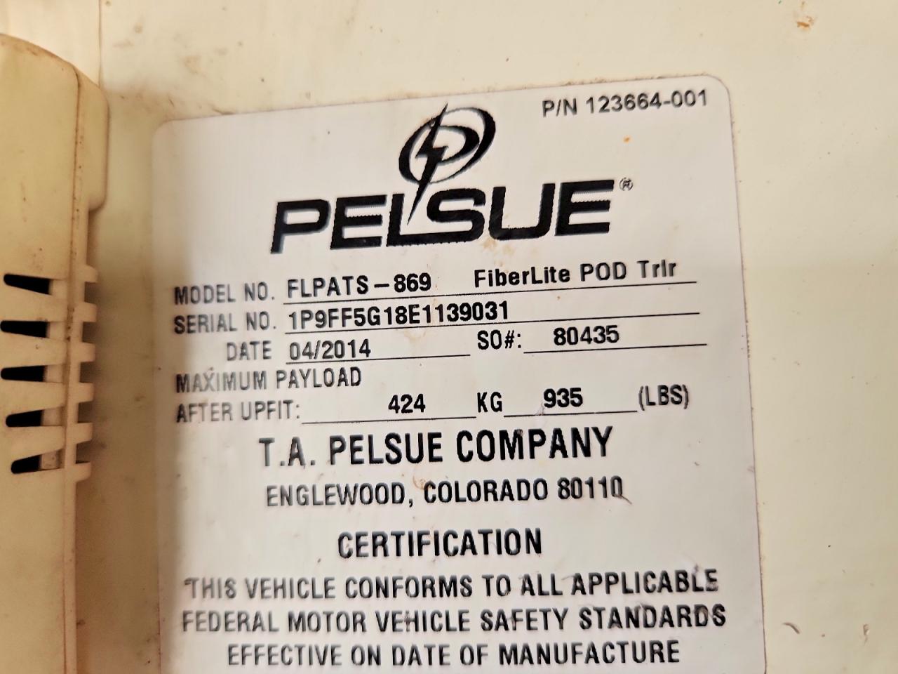2014 PELSUE Unknown VIN 1P9FF5G18E1139031 photo 10