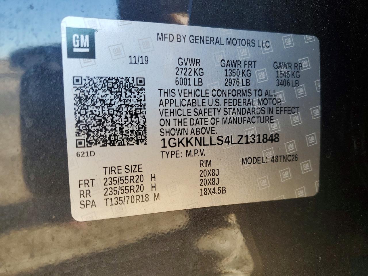 2020 GMC Acadia VIN 1GKKNLLS4LZ131848 photo 12