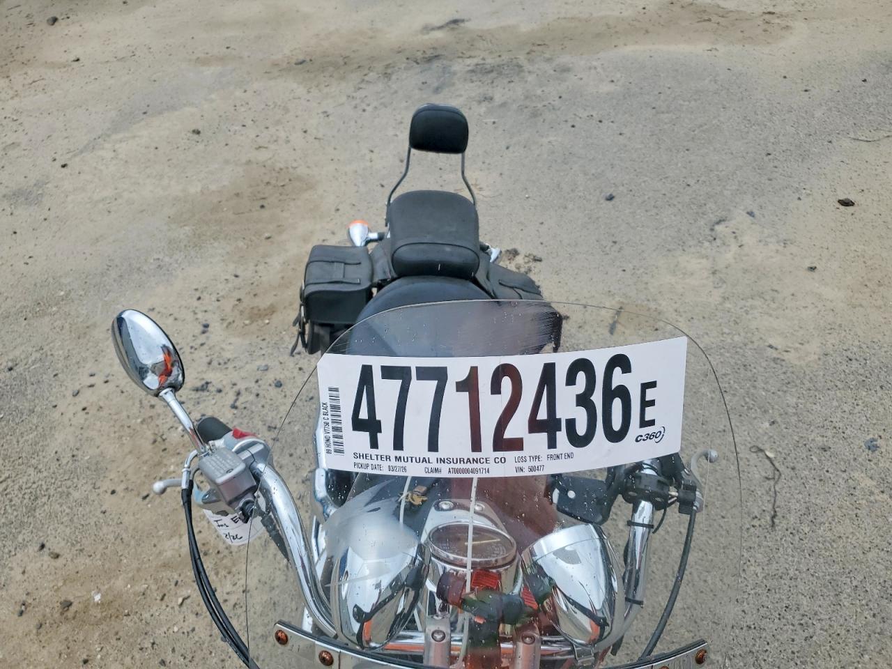 2009 Honda Vt cycle VIN JH2RC50019K500477 photo 5