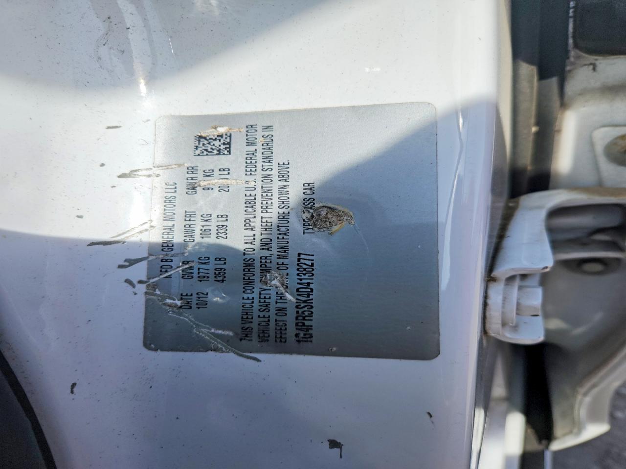 2013 Buick Verano VIN 1G4PR5SK4D4138277 photo 12