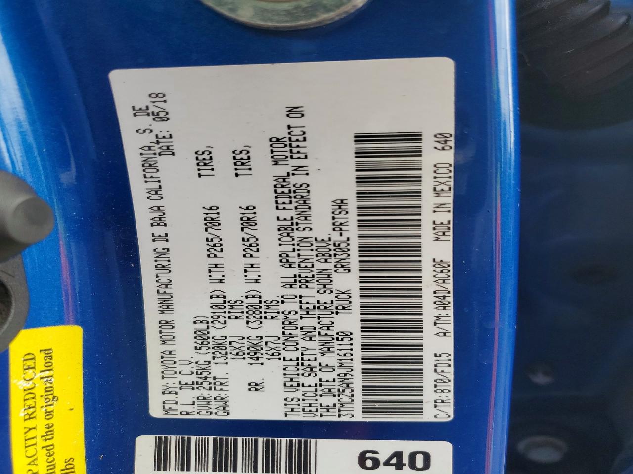 2018 Toyota Tacoma VIN 3TMCZ5AN9JM161150 photo 12