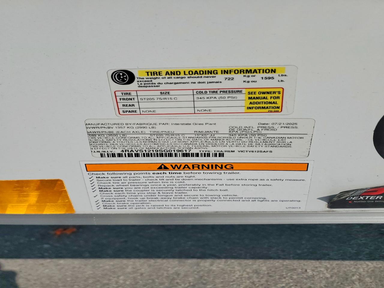 2025 INTERSTATE Unknown VIN 4RAVS1219SG019617 photo 10