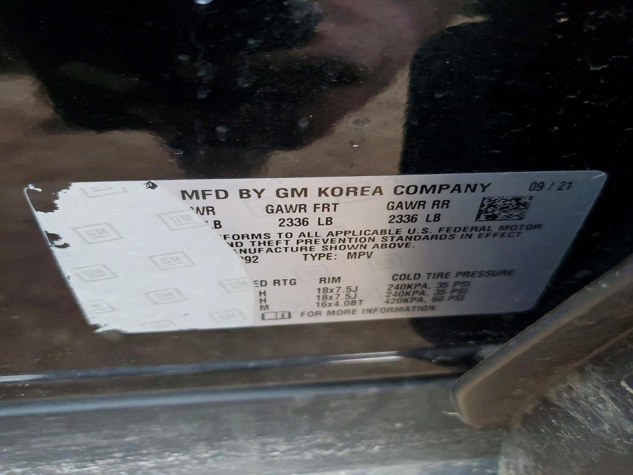 2022 CHEVROLET Trailblaze VIN KL79MTSL5NB069392 photo 12