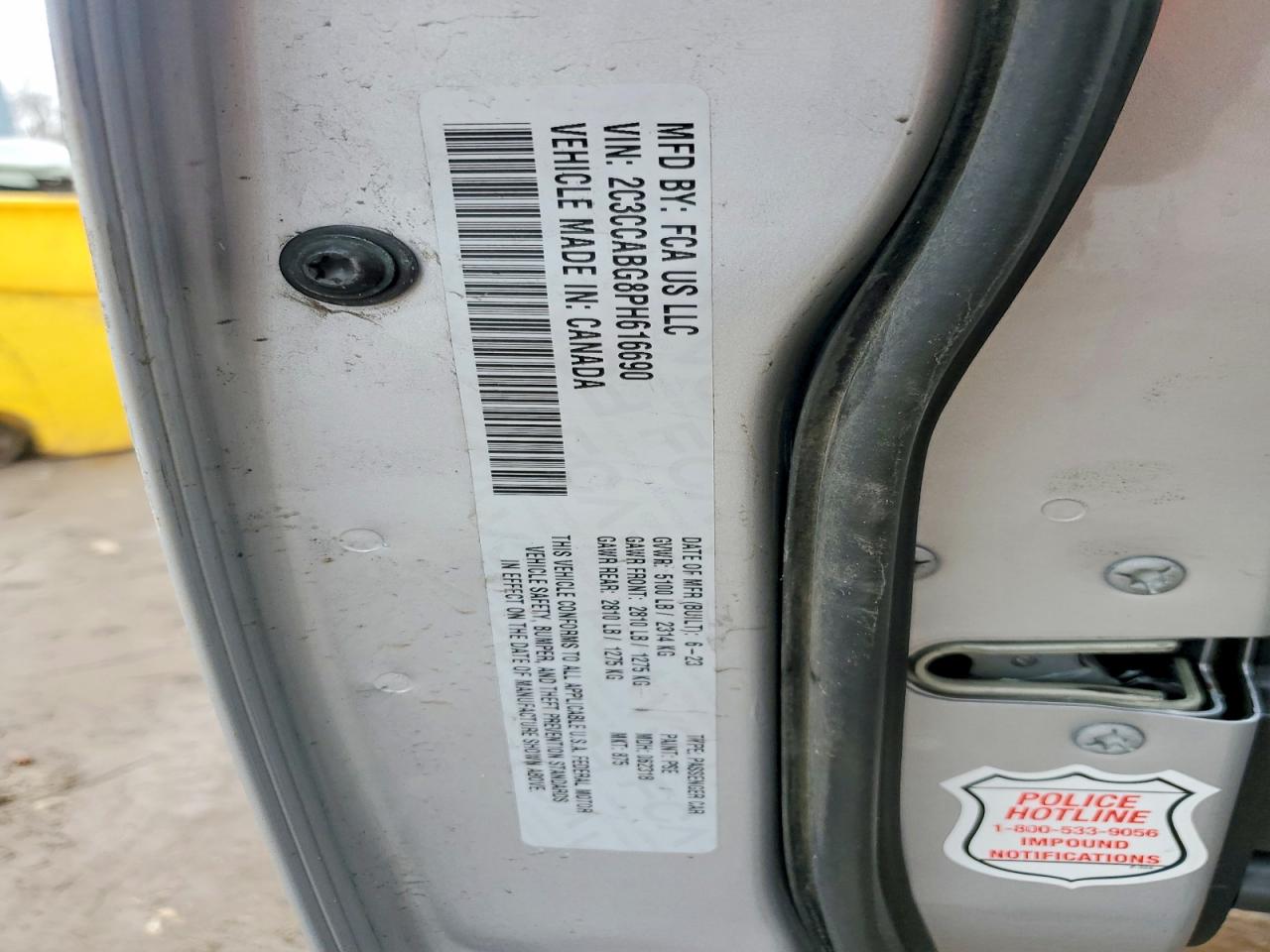 2023 Chrysler 300 VIN 2C3CCABG8PH616690 photo 12