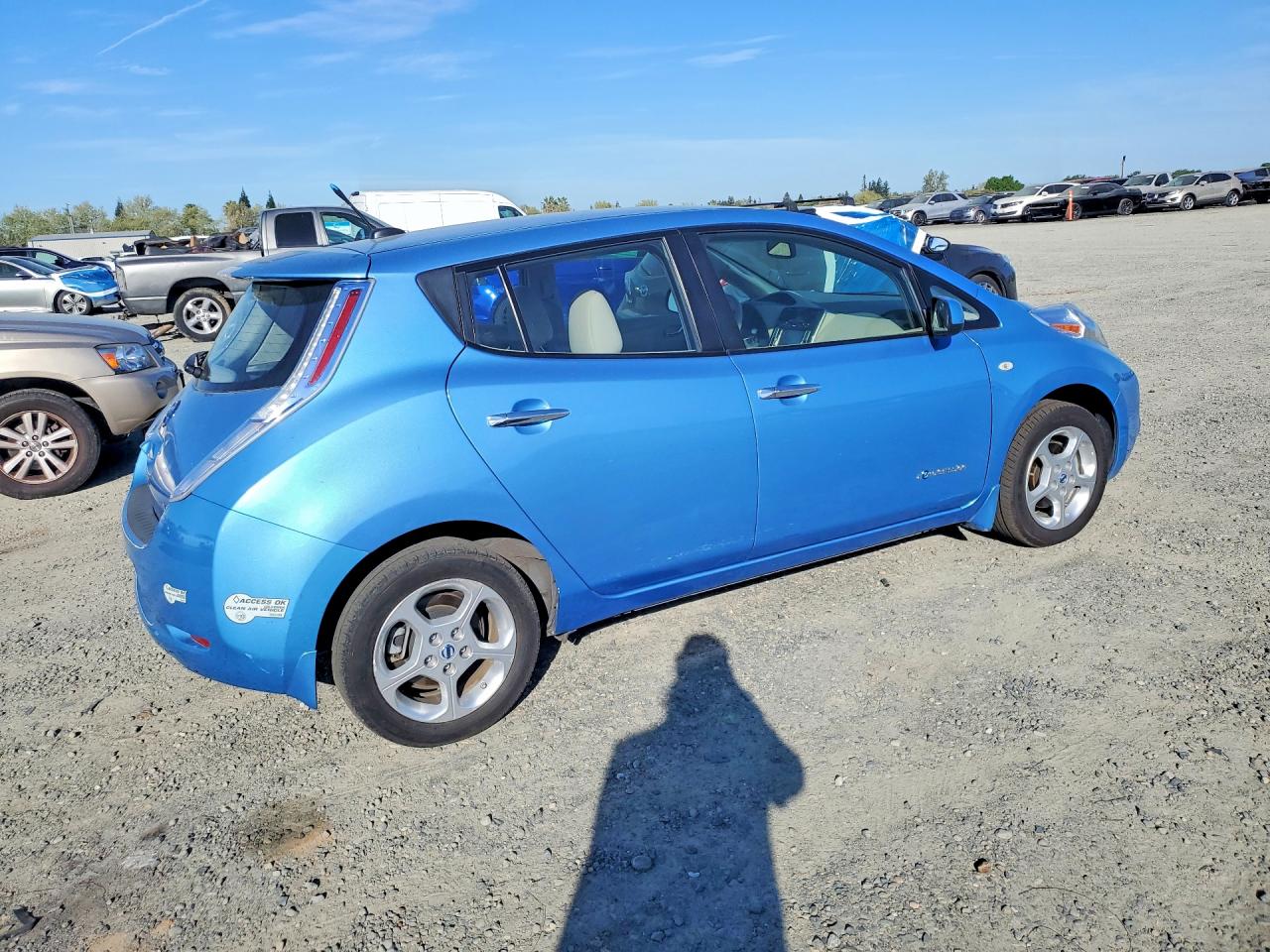 2012 Nissan Leaf VIN JN1AZ0CP5CT026666 photo 3