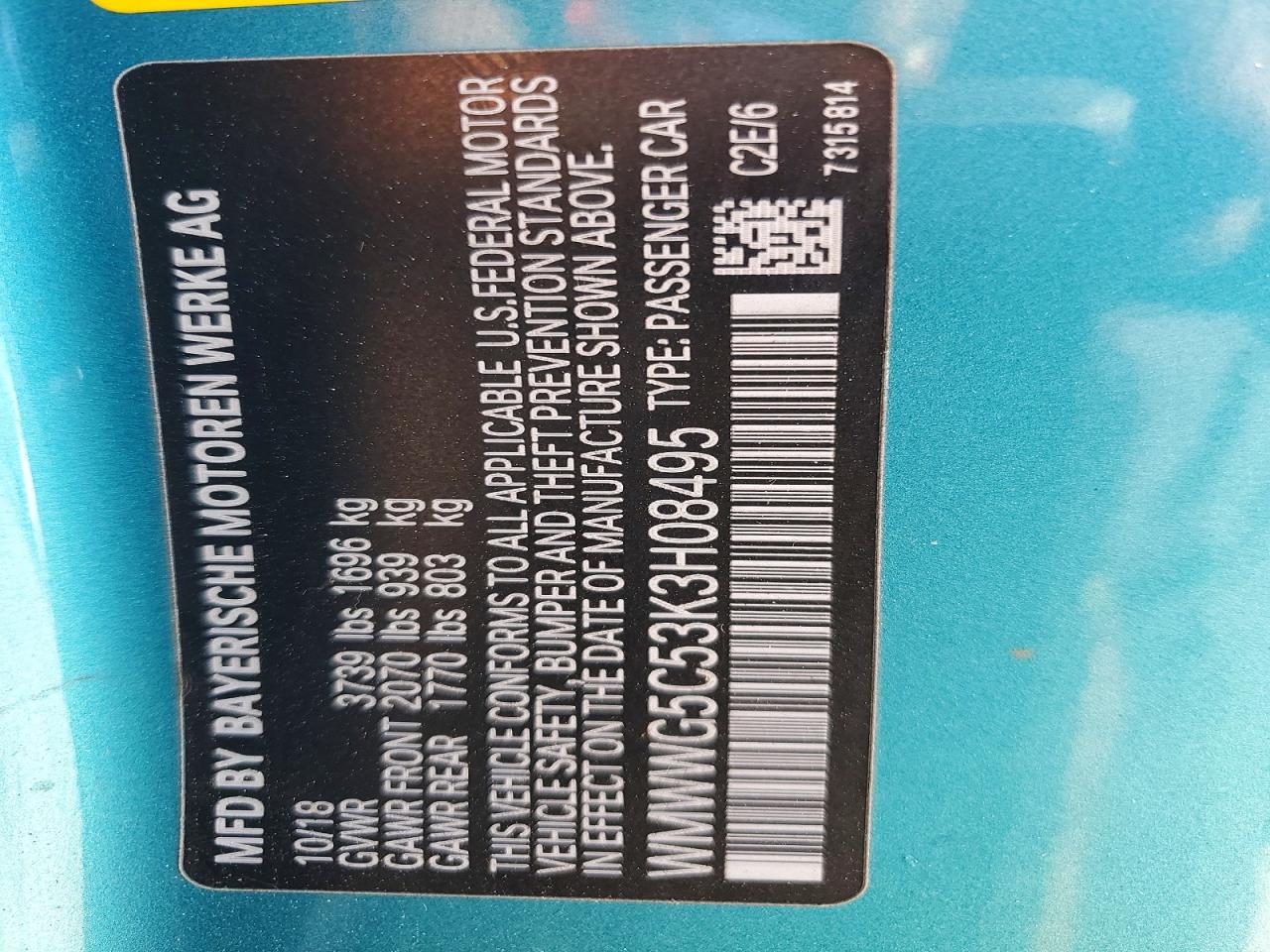 2019 Mini Cooper VIN WMWWG5C53K3H08495 photo 12