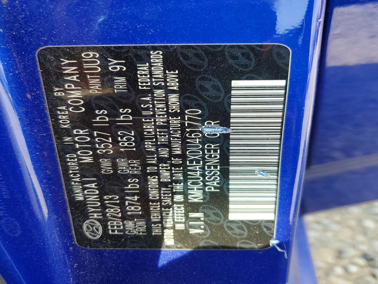 2013 Hyundai Accent VIN KMHCU4AEXDU461770 photo 12