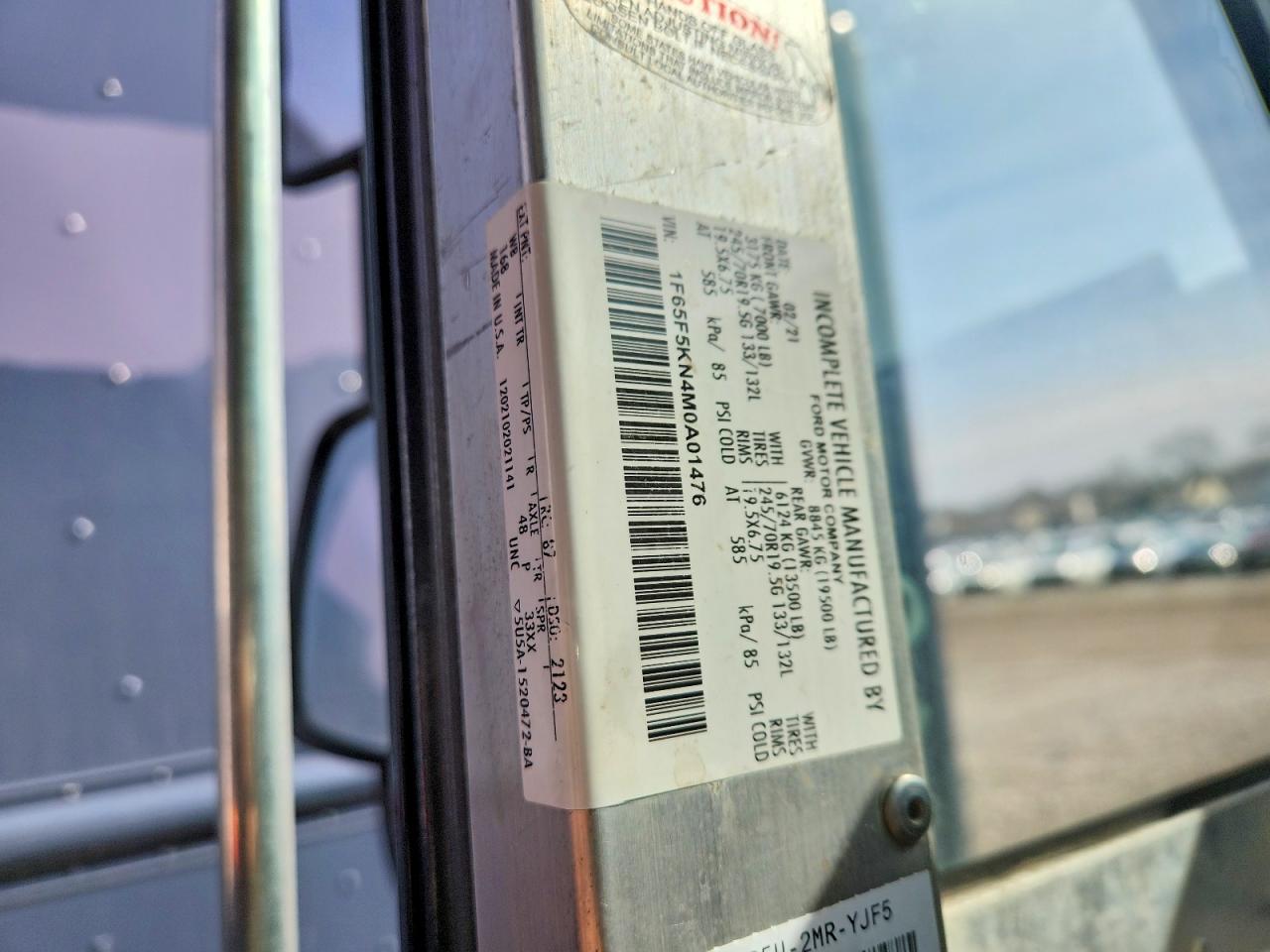2021 Ford All models VIN 1F65F5KN4M0A01476 photo 12