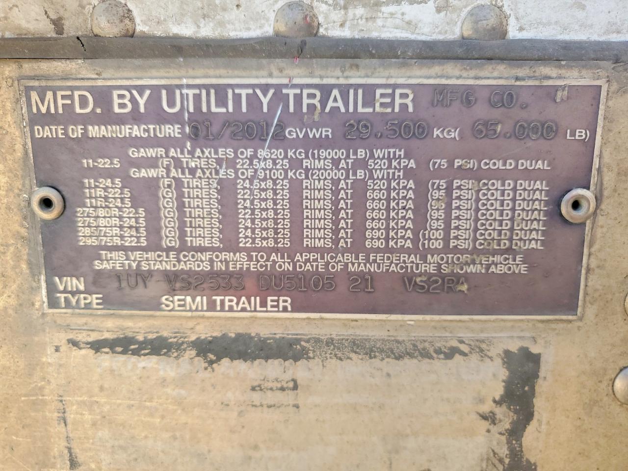 2013 UTILITY All models VIN 1UYVS2533DU510521 photo 10