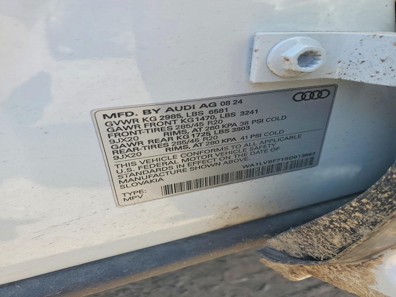 2025 Audi Q7 VIN WA1LVBF71SD013862 photo 12