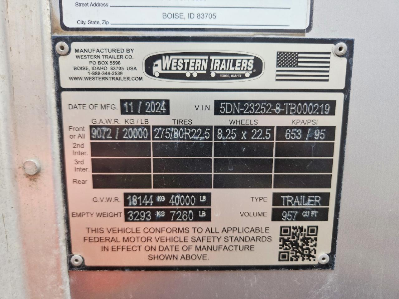 2026 WESTERN   VIN 5DN232528TB000219 photo 10