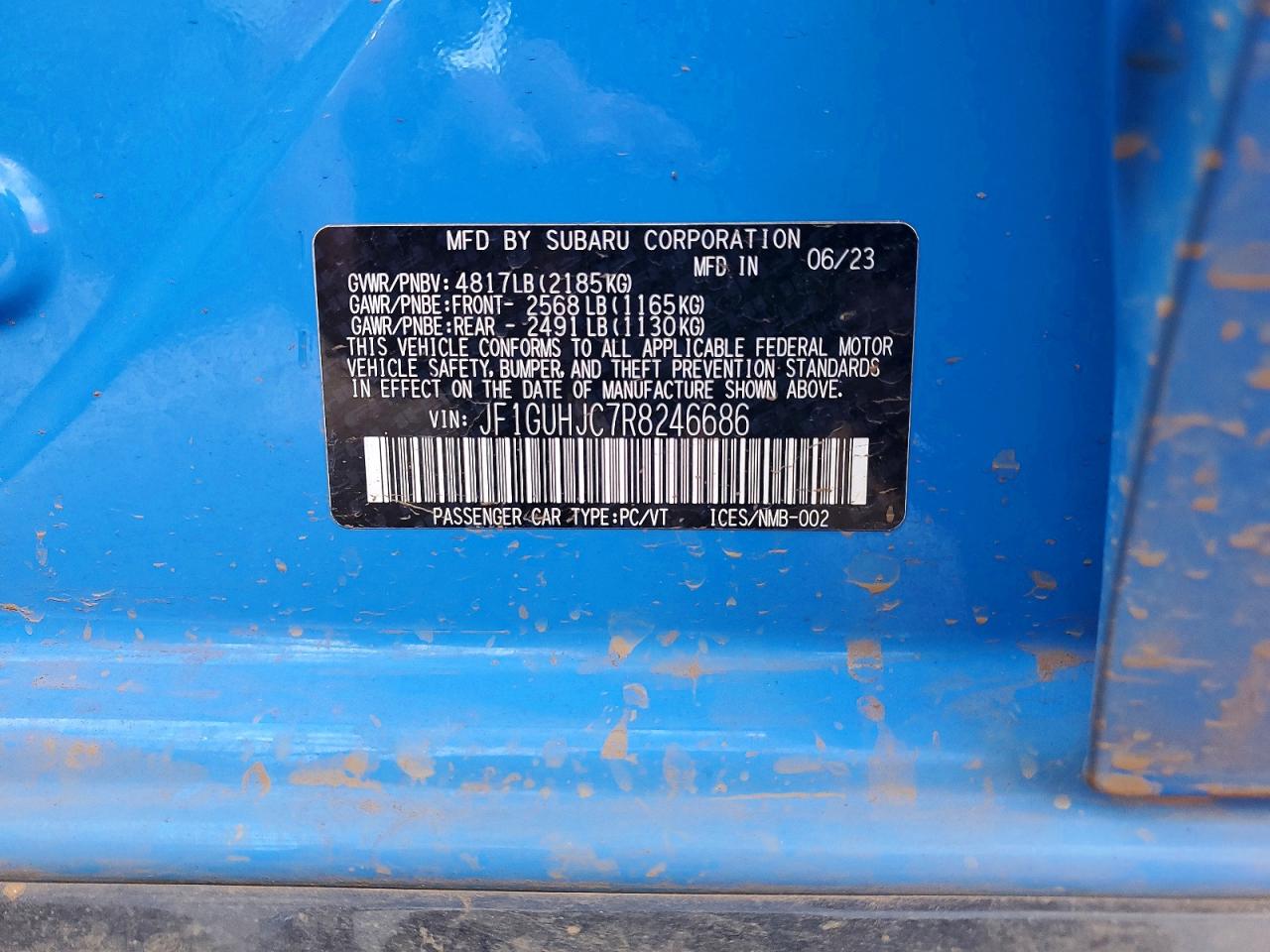 2024 SUBARU Impreza VIN JF1GUHJC7R8246686 photo 12
