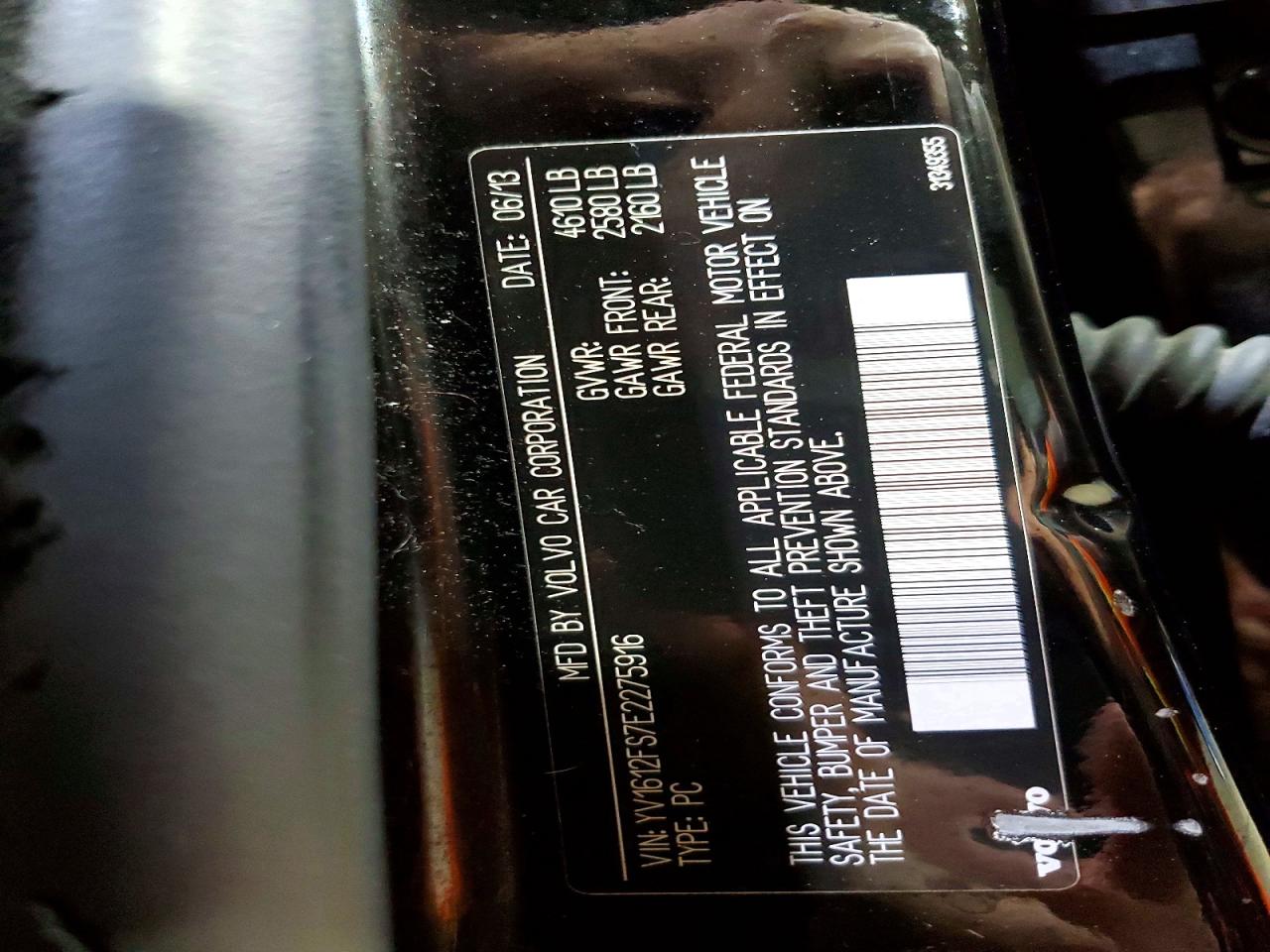 2014 Volvo S60 VIN YV1612FS7E2275916 photo 12