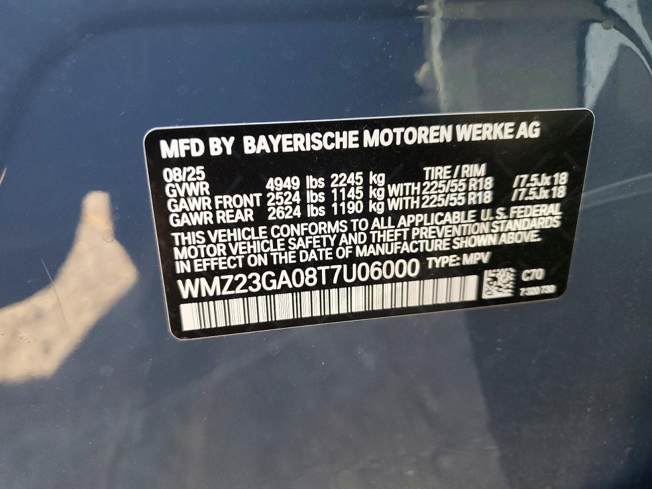 2026 Mini Cooper VIN WMZ23GA08T7U06000 photo 12