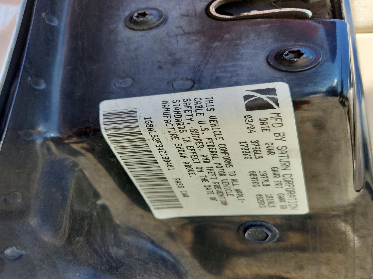 2004 SNOWEX Ion VIN 1G8AL52F84Z180401 photo 12