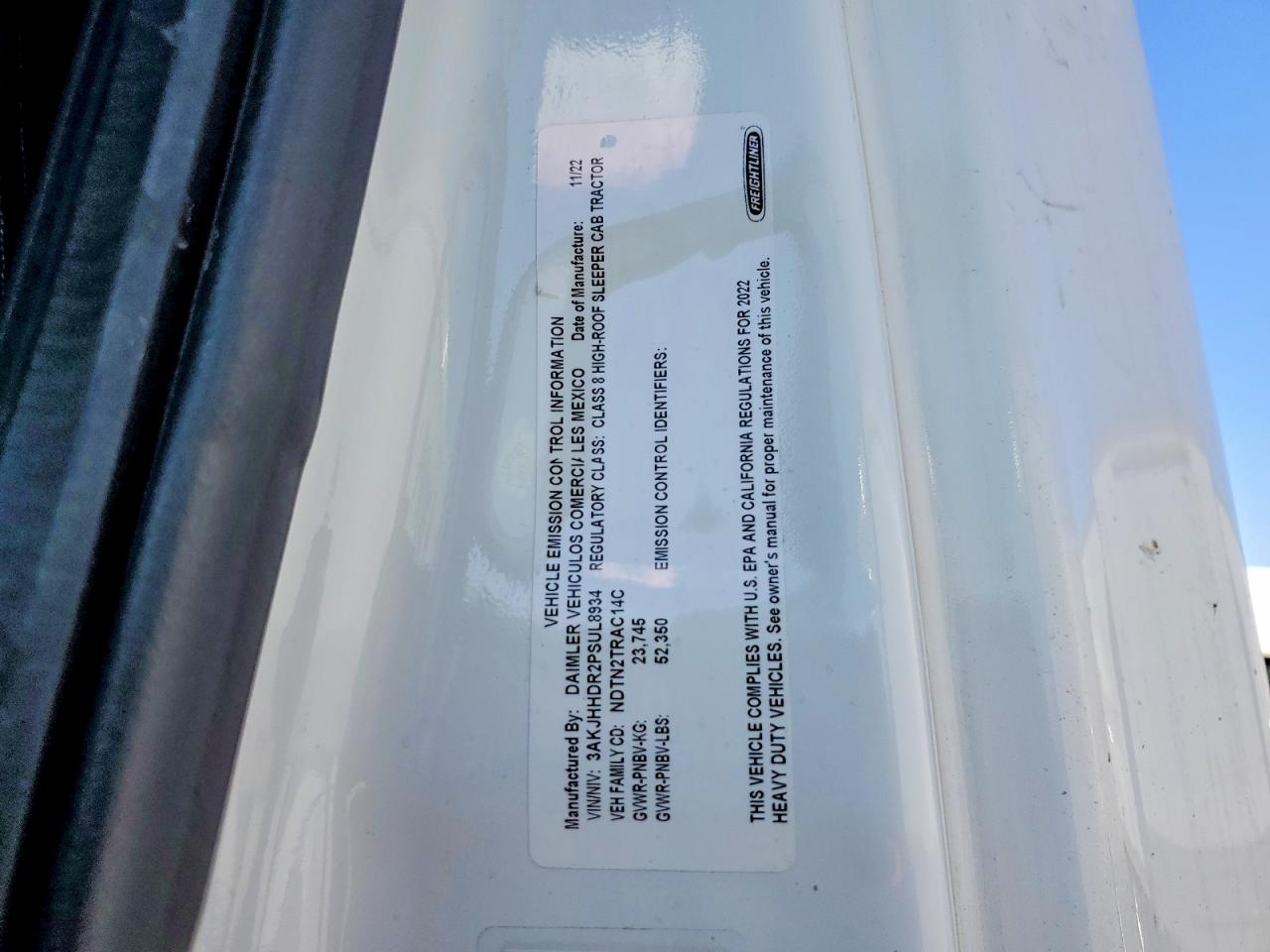 2023 FREIGHTLINER All other VIN 3AKJHHDR2PSUL8934 photo 10