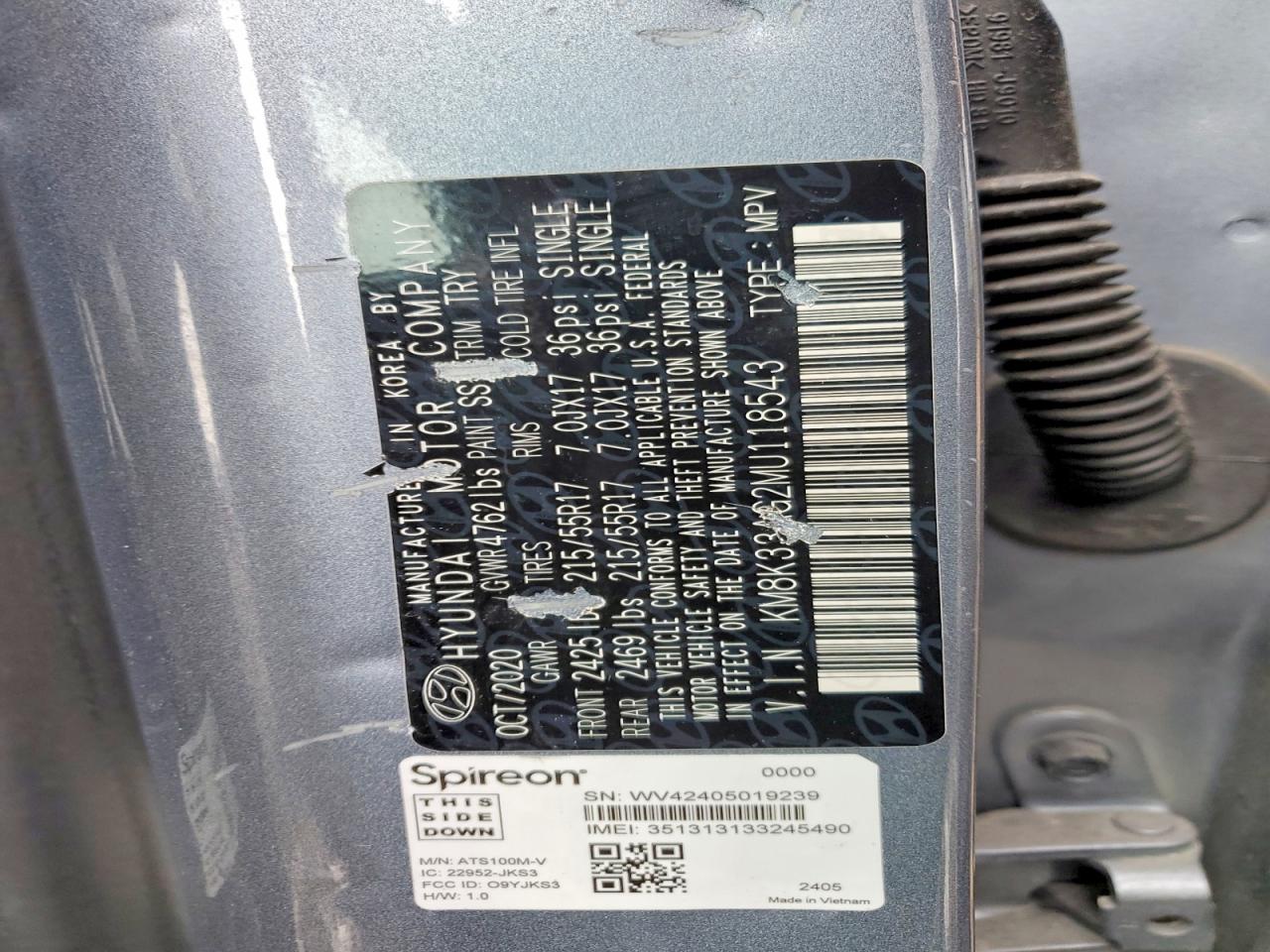 2021 Hyundai Kona Electric Limited VIN KM8K33AG2MU118543 photo 12