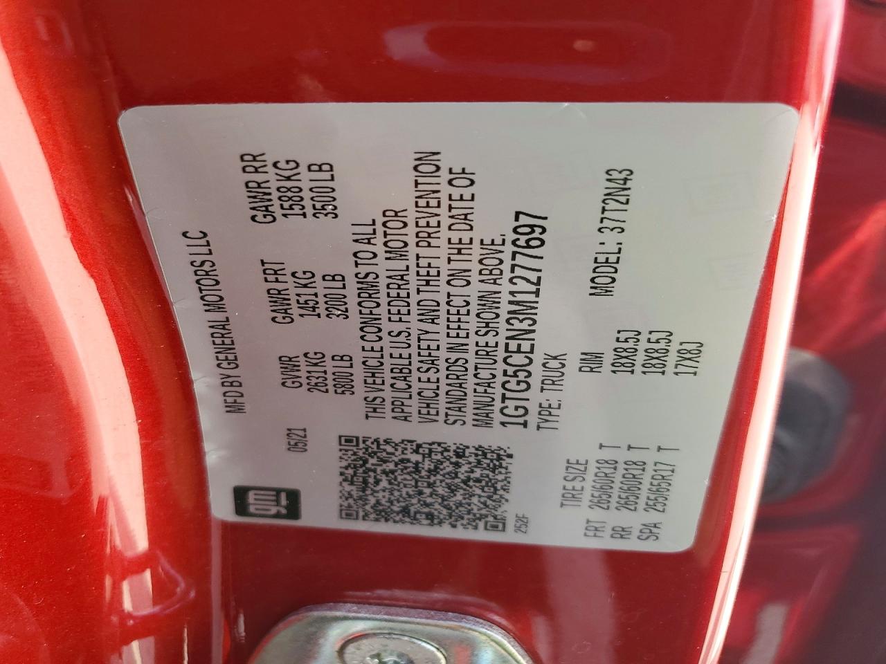 2021 GMC Canyon VIN 1GTG5CEN3M1277697 photo 12