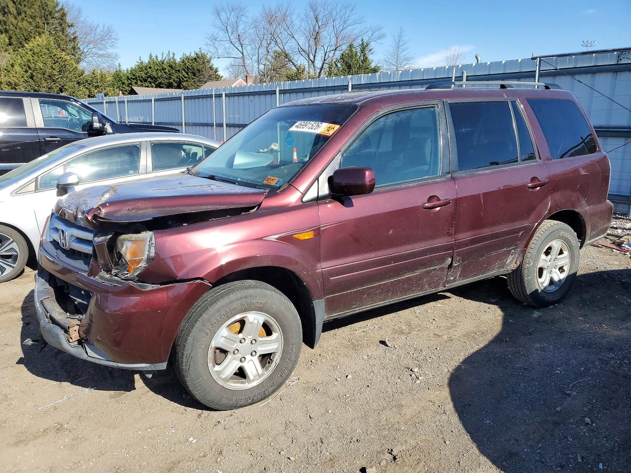 2008 HONDA Pilot VIN 5FNYF182X8B006043 photo 1