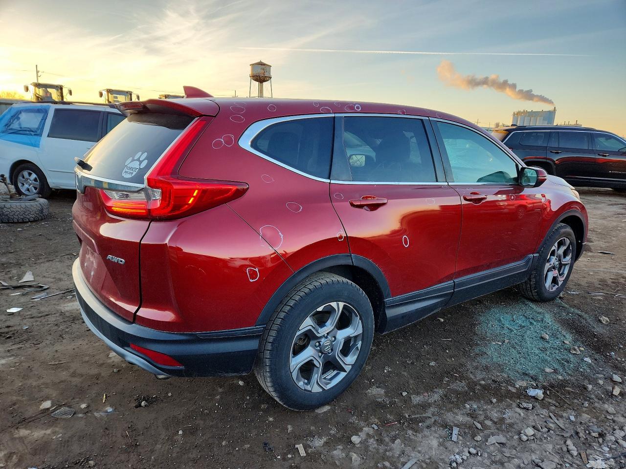 2019 Honda Crv VIN 2HKRW2H51KH612229 photo 3