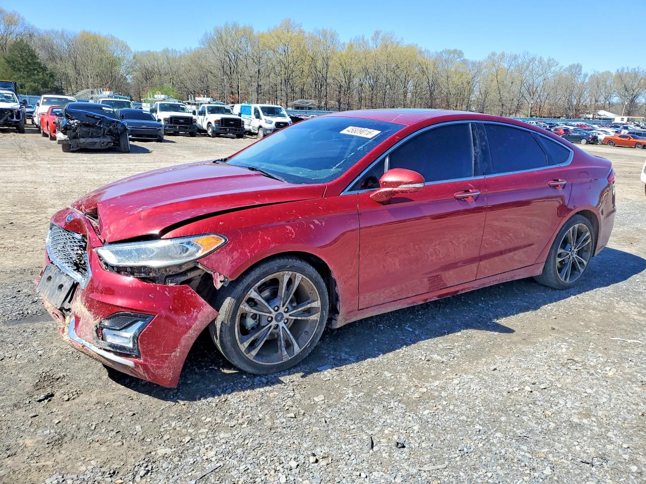 2019 Ford Fusion VIN 3FA6P0D94KR240708 photo 1