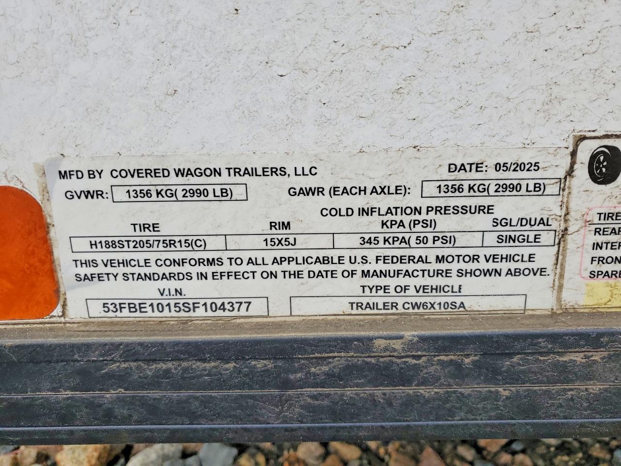 2025 C VIN 53FBE1015SF104377 photo 10