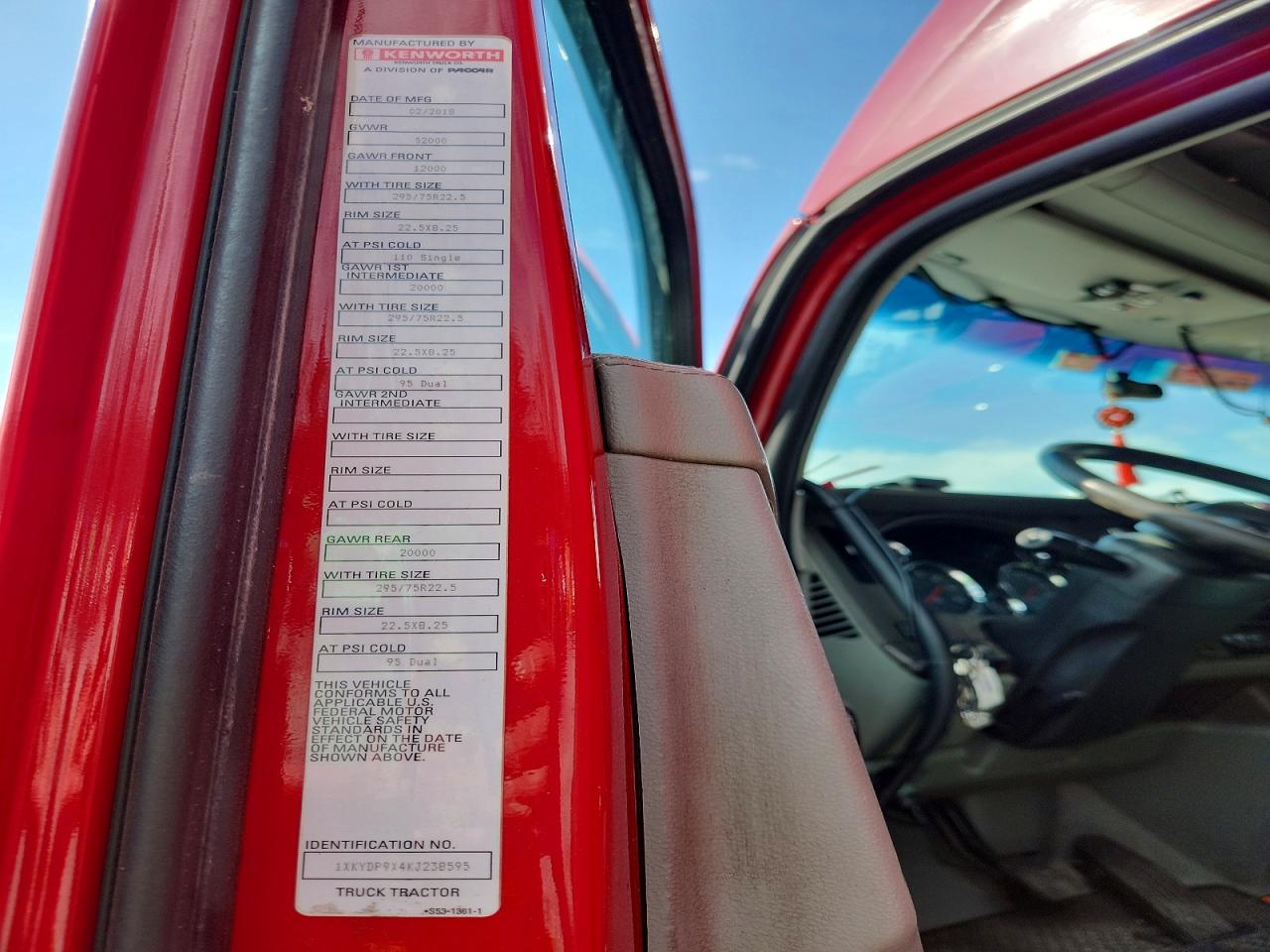 2019 KENWORTH All other VIN 1XKYDP9X4KJ238595 photo 10