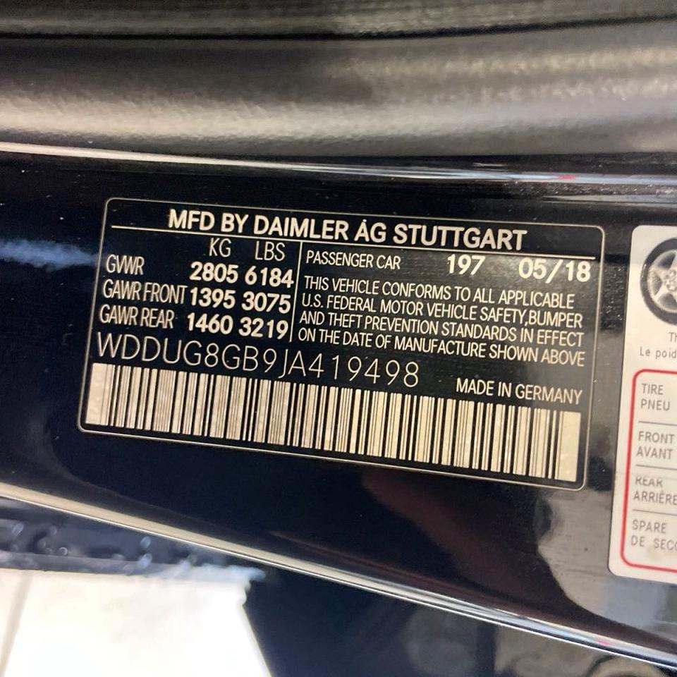 2018 Mercedes-Benz S class VIN WDDUG8GB9JA419498 photo 10