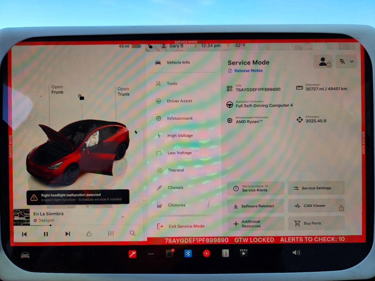 2023 Model y VIN 7SAYGDEF1PF899890 photo 9