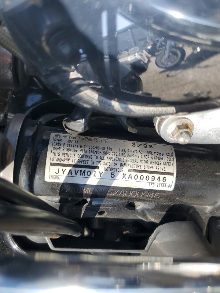 1999 Yamaha Xvs650 VIN JYAVM01Y5XA000946 photo 8