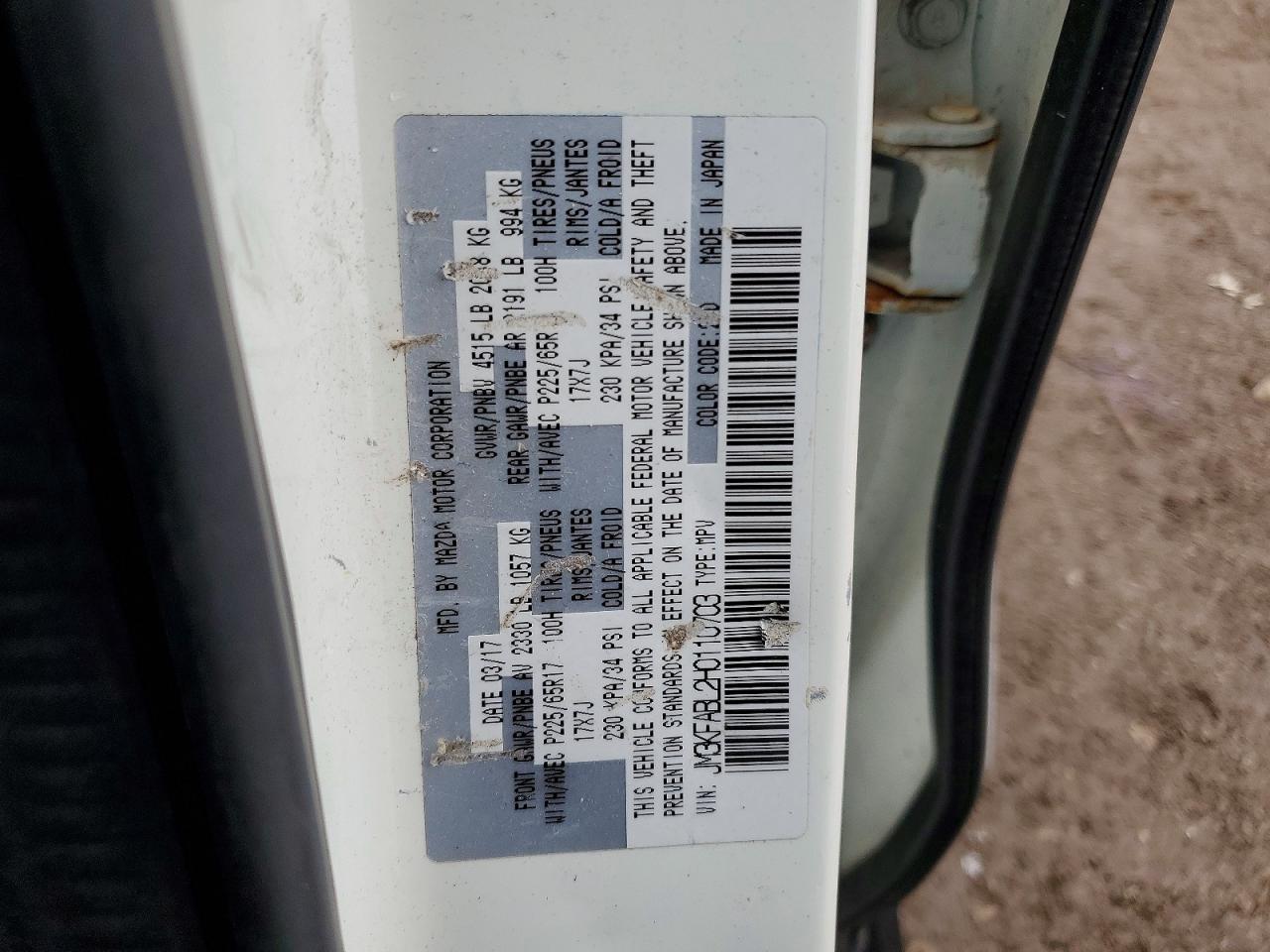 2017 Mazda Cx-5 VIN JM3KFABL2H0110703 photo 12