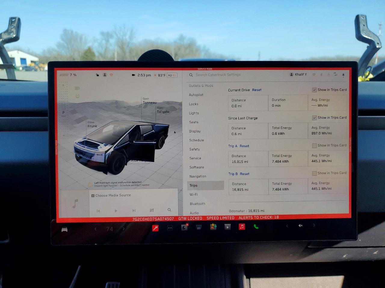 2025 Tesla Cybertruck VIN 7G2CEHED7SA074507 photo 9