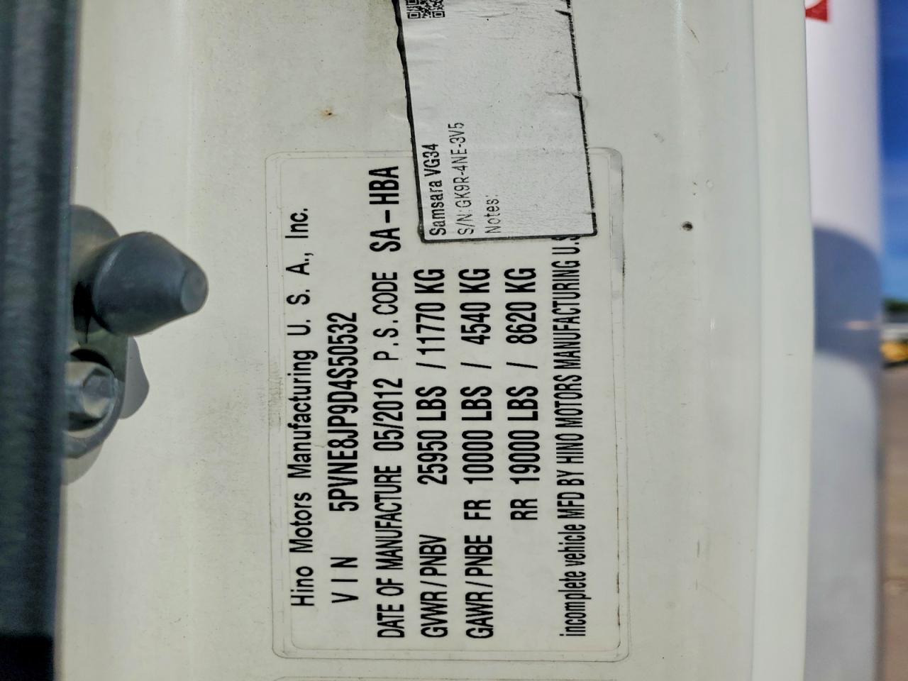 2013 HINO All other VIN 5PVNE8JP9D4S50532 photo 12