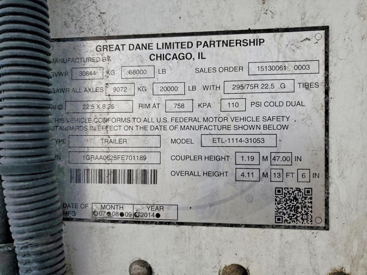 2015 GREAT Trailer VIN 1GRAA0625FE701189 photo 10