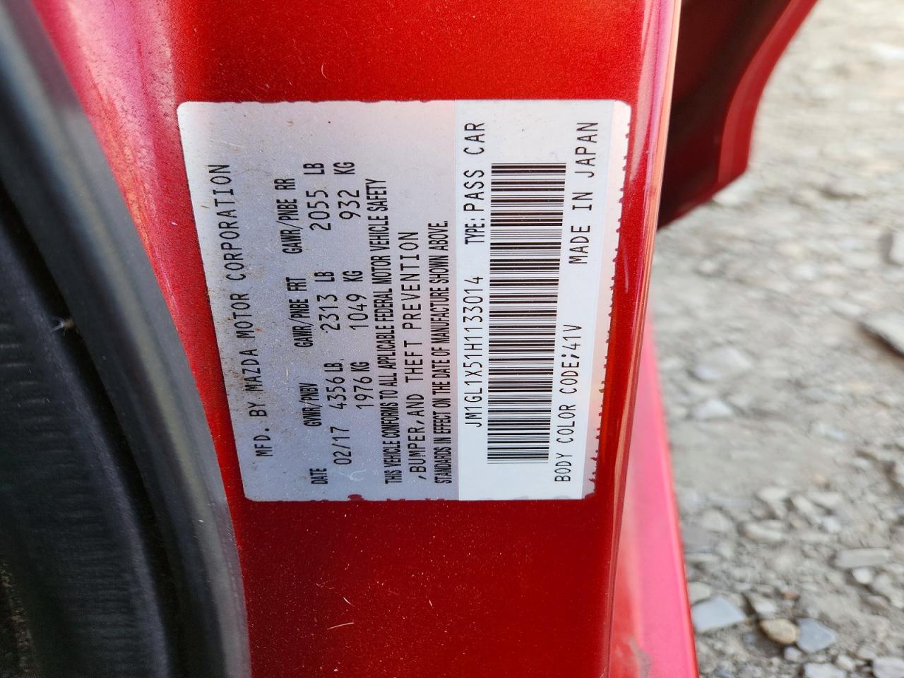 2017 Mazda 6 VIN JM1GL1X51H1133014 photo 12