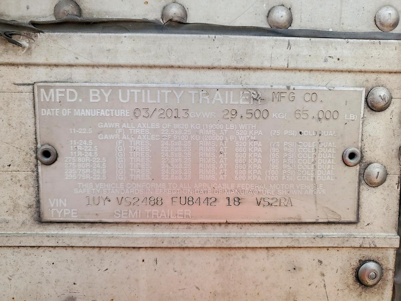 2014 UTILITY All models VIN 1UYVS2488EU844218 photo 10