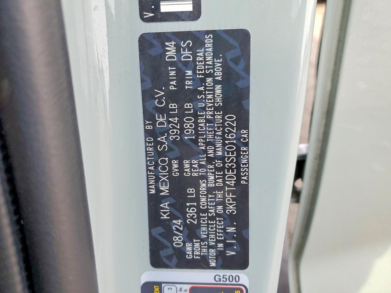 2025 Kia All other VIN 3KPFT4DE3SE016220 photo 12