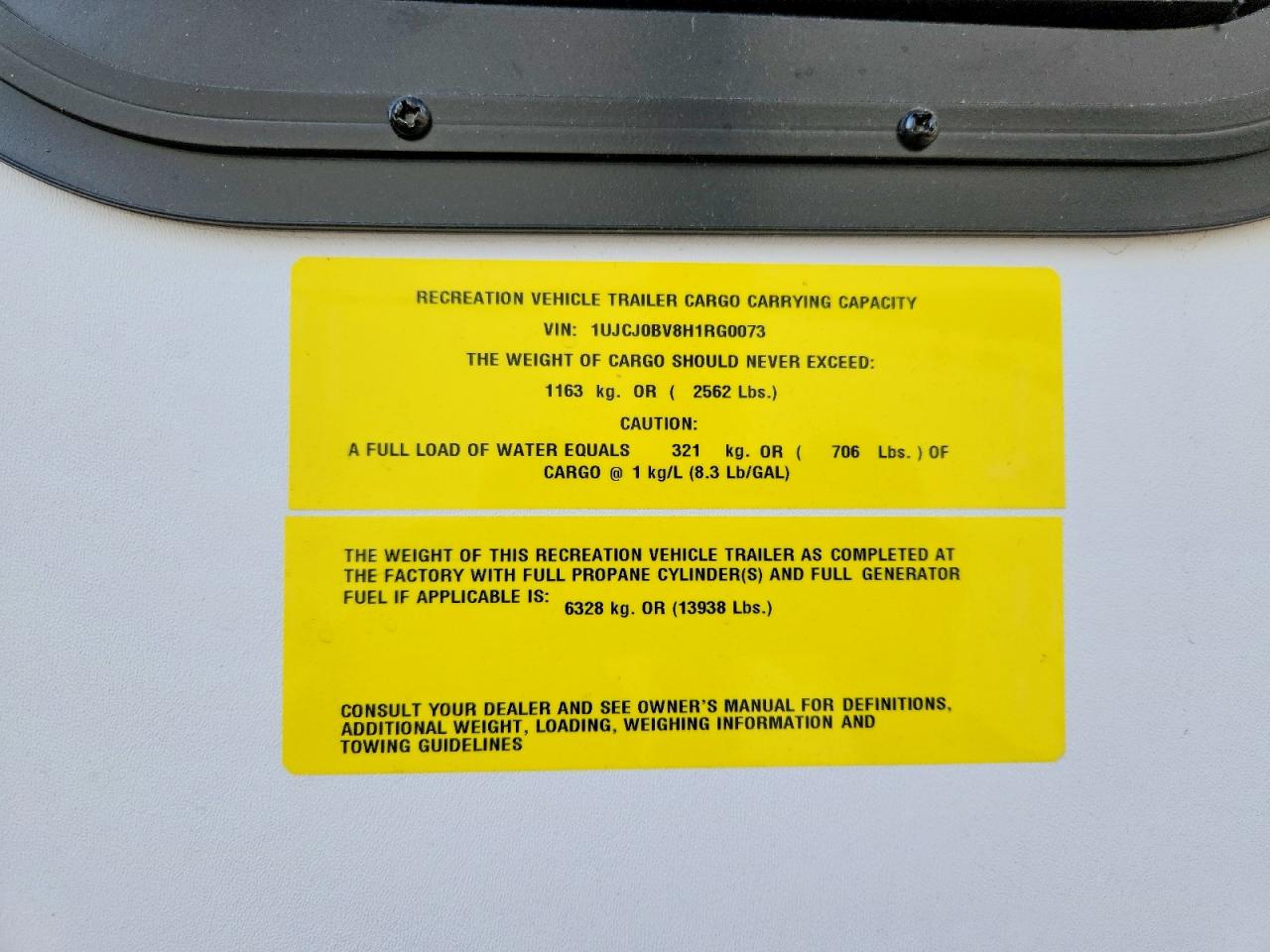2017 JAYCO Travel tra VIN 1UJCJ0BV8H1RG0073 photo 10