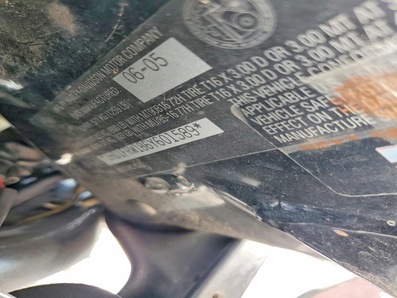 2006 HARLEY Fl VIN 1HD1FRW186Y601589 photo 8