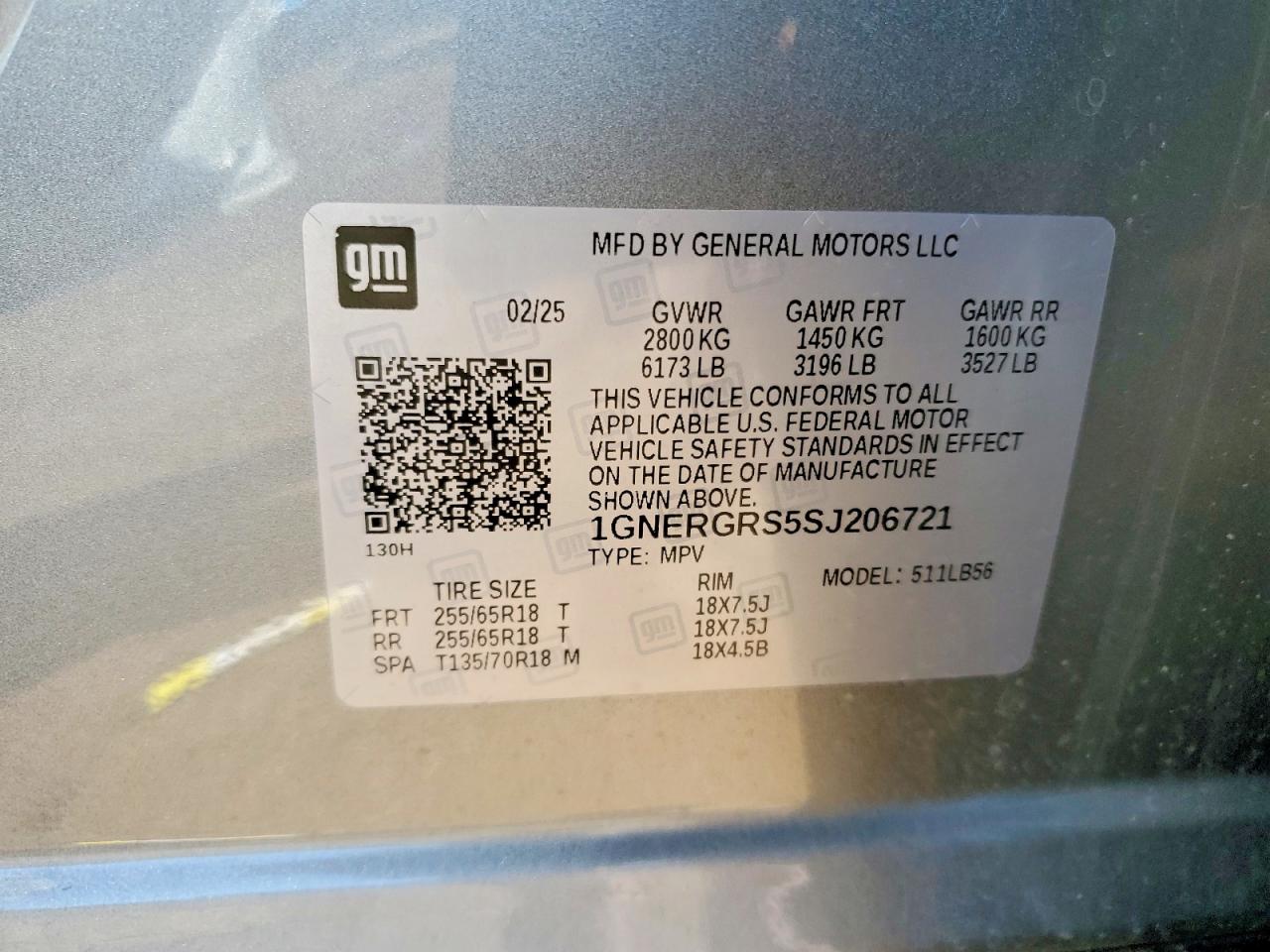 2025 Chevrolet Traverse VIN 1GNERGRS5SJ206721 photo 12