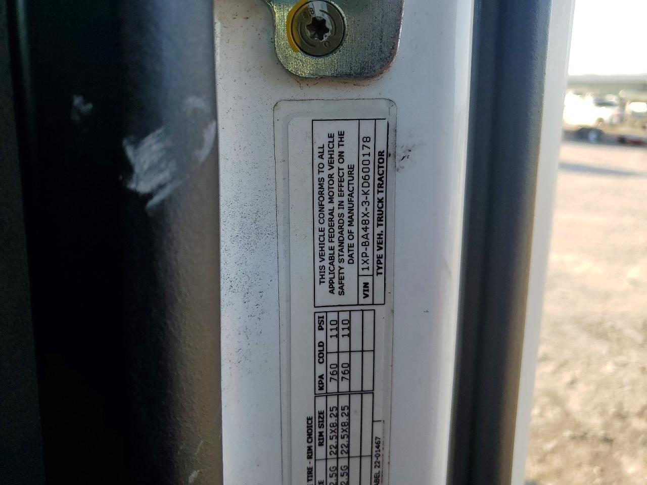 2019 PETERBILT All other VIN 1XPBA48X3KD600178 photo 10