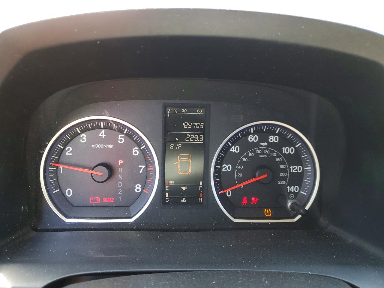 2008 Honda Crv VIN JHLRE48718C070492 photo 9