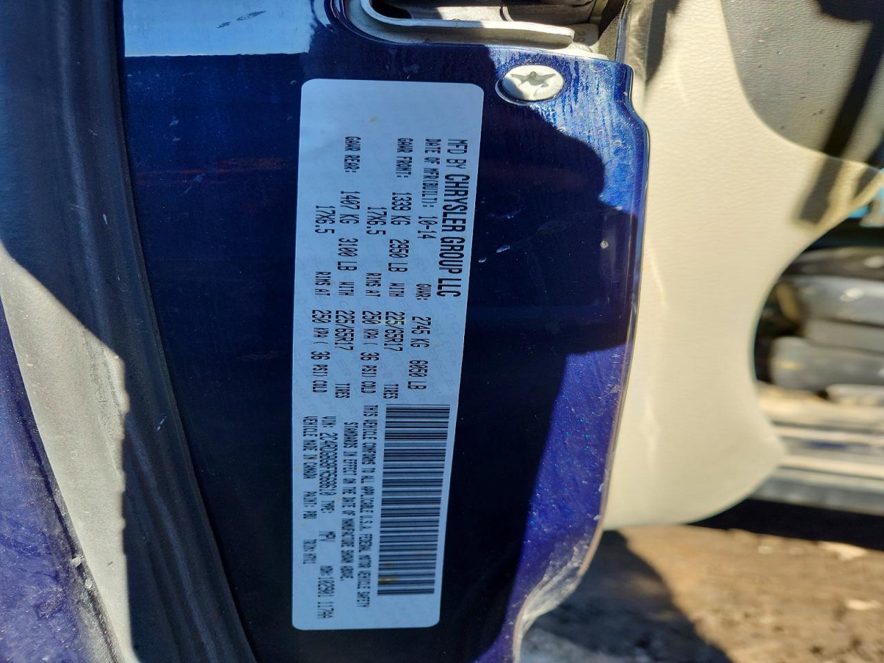 2015 Dodge Caravan VIN 2C4RDGBG8FR568610 photo 12