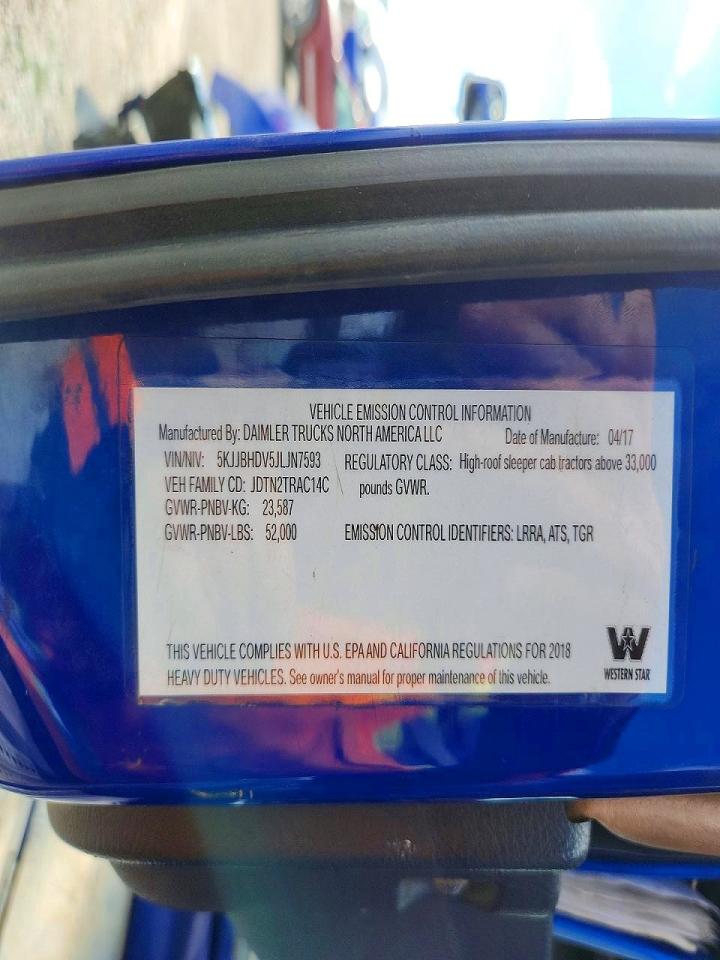 2018 WESTERN All other VIN 5KJJBHDV5JLJN7593 photo 10