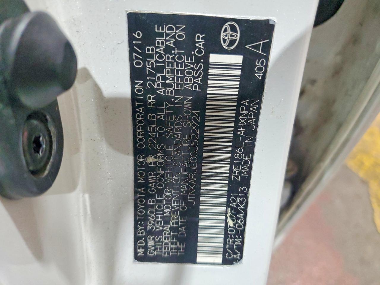 2016 Scion Im VIN JTNKARJE0GJ522924 photo 12