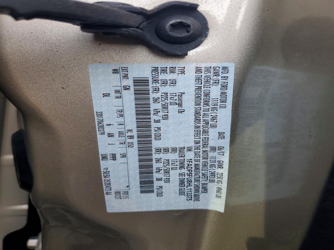 2017 Ford Cmax VIN 1FADP5FU8HL113375 photo 12