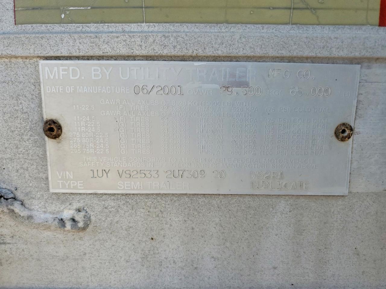 2002 UTILITY All models VIN 1UYVS25332U730920 photo 10